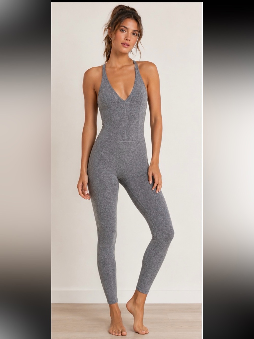 Free People movement jumpsuit Gray heather jumpsuit in XS #jumpsuit #athleisure